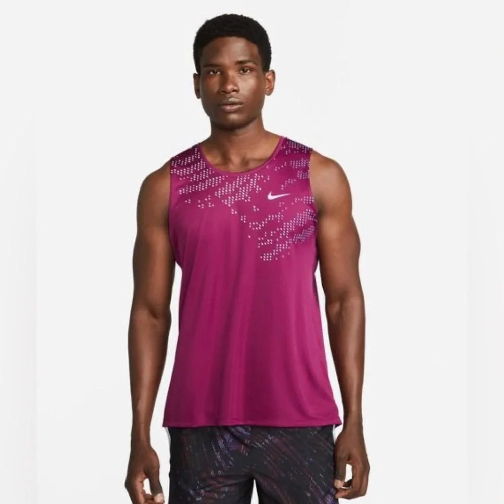 Nike Tank Top Dri-FIT UV Run Division Miller - Purple - Picture 2 of 6